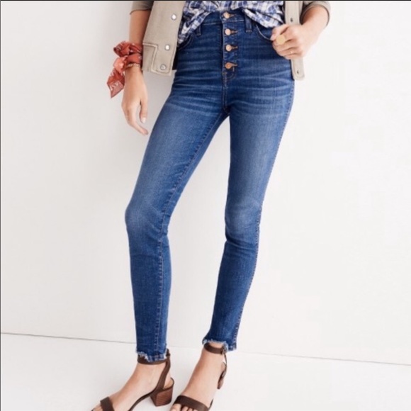 Madewell Denim - Madewell 10in High Rise Skinny Button Fly 29